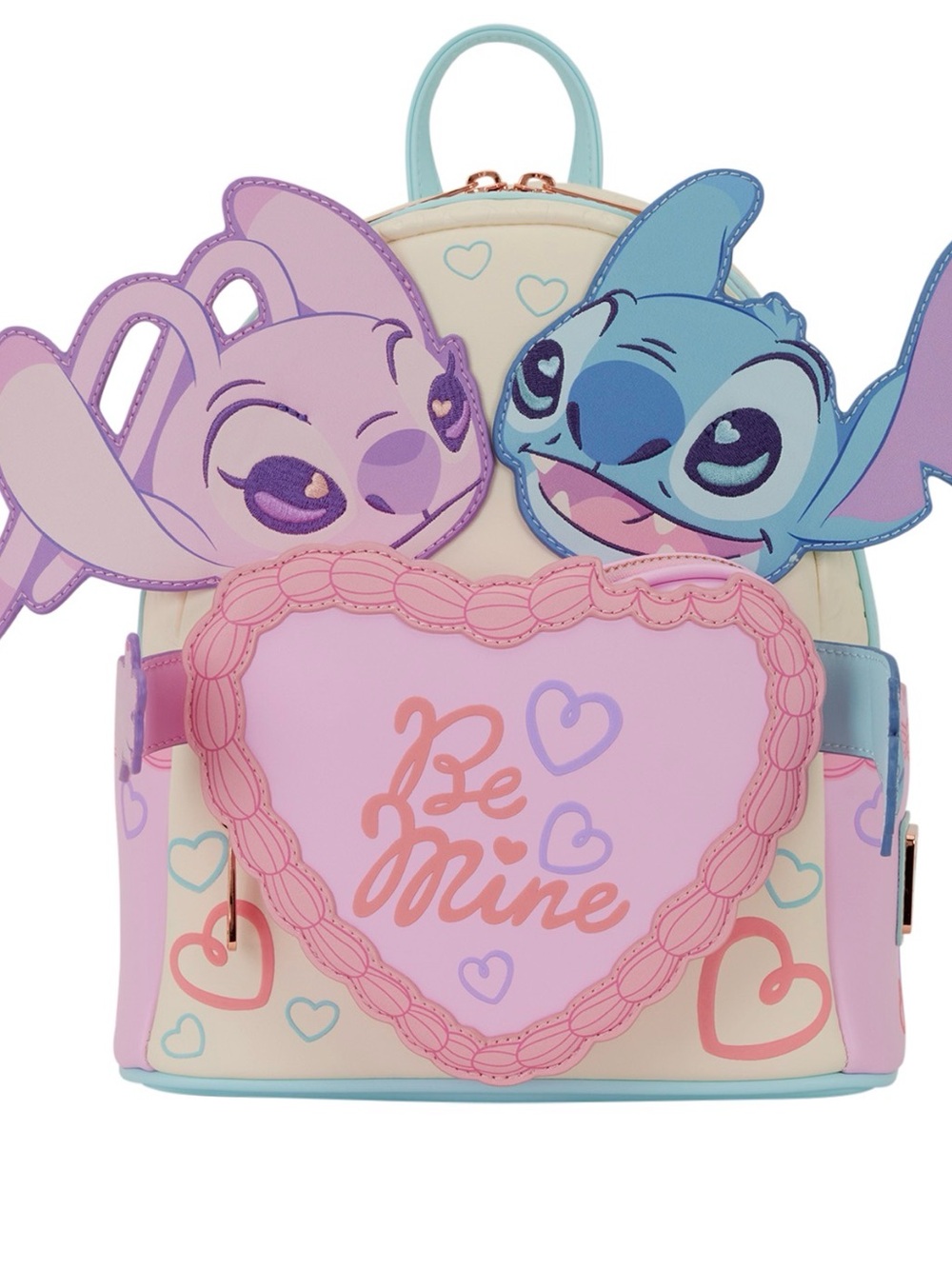 NWT Loungefly Stitch & Angel Be Mine Mini Backpack